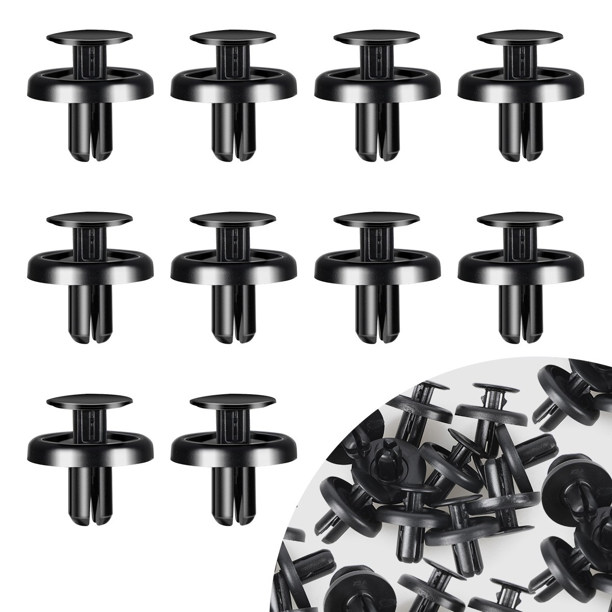 For Toyota Lexus 100pcs Fender Liner Push Retainer Clip Fastener 90467-07215