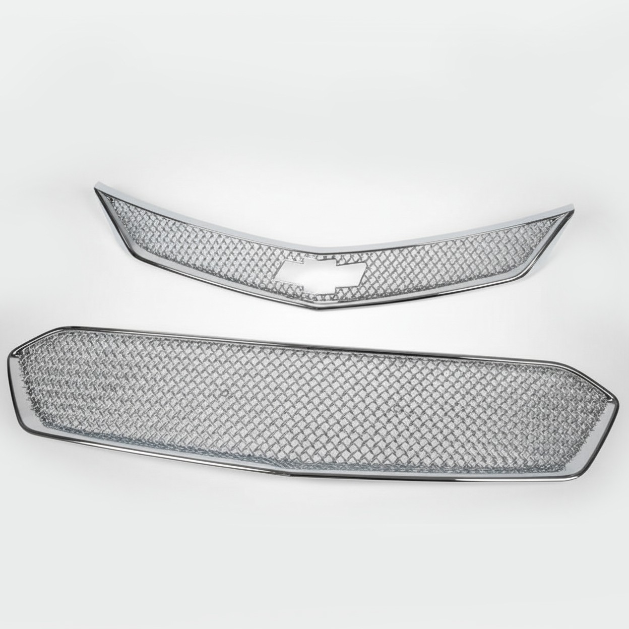 FITS Late 2016-2018 Chevrolet Cruze PRT-ABS470 Chrome Plastic Mesh Grille Insert