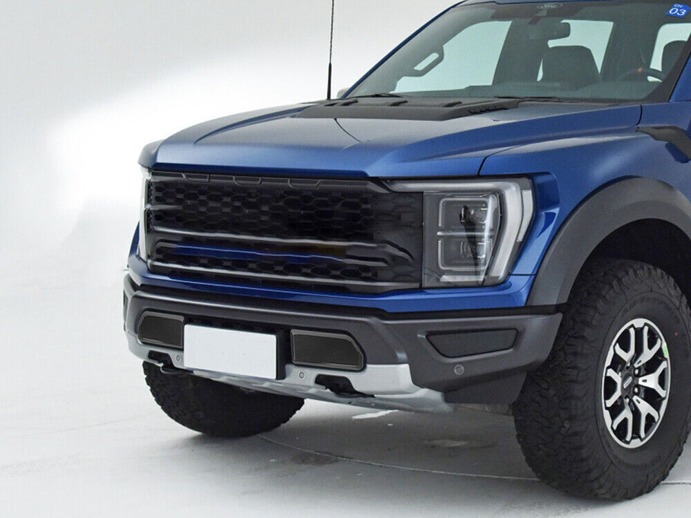 2* Carbon Fiber Front Bumper Corner Panel Cover Trim For Ford F150 Raptor 2021+