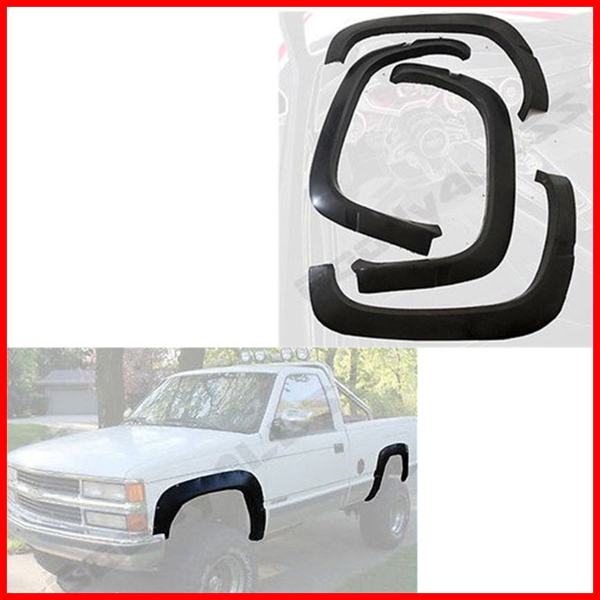 For 88-99 Chevy GMC Sierra 1500 Tahoe Suburban Fender Flares Protector OE Style