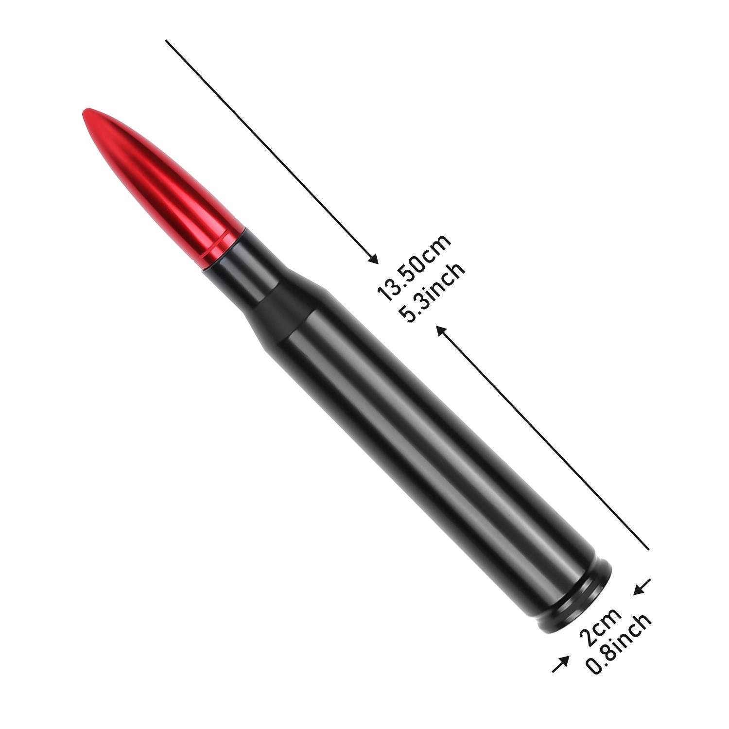 5.3inch Bullet Style Cal Short Antenna Mast for Chevrolet Silverado 1500/2500