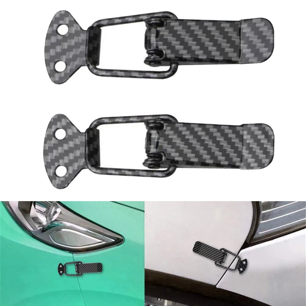 Quick Install Auto Bumper Clips Set of 2 in Lightweight Metal and Fibers