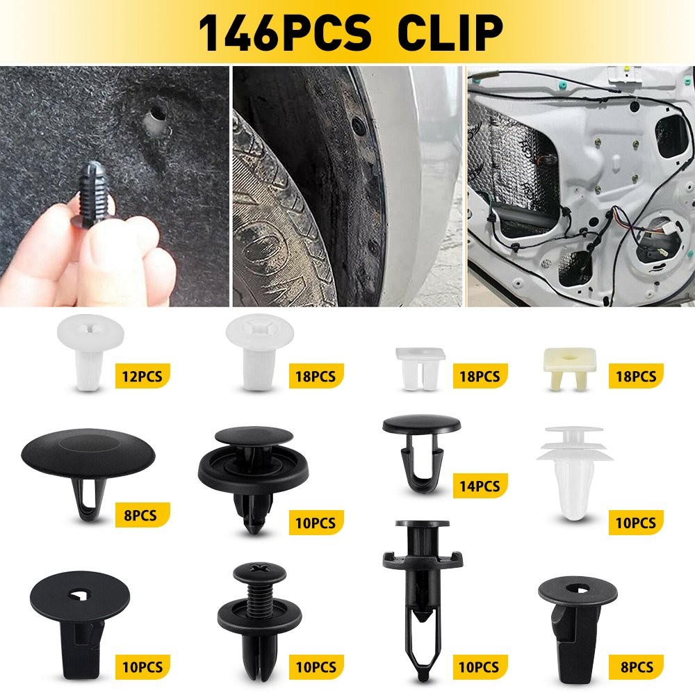 Fender Clip Door Hood Bumper Trim Retainer Fastener Accessories 146 For Toyota K