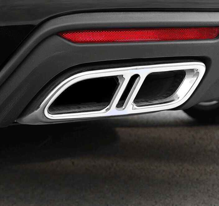 For Cadillac CT5 20-24 Chrome Steel Rear Tail Exhaust Muffler Tip Pipe Steel 2X
