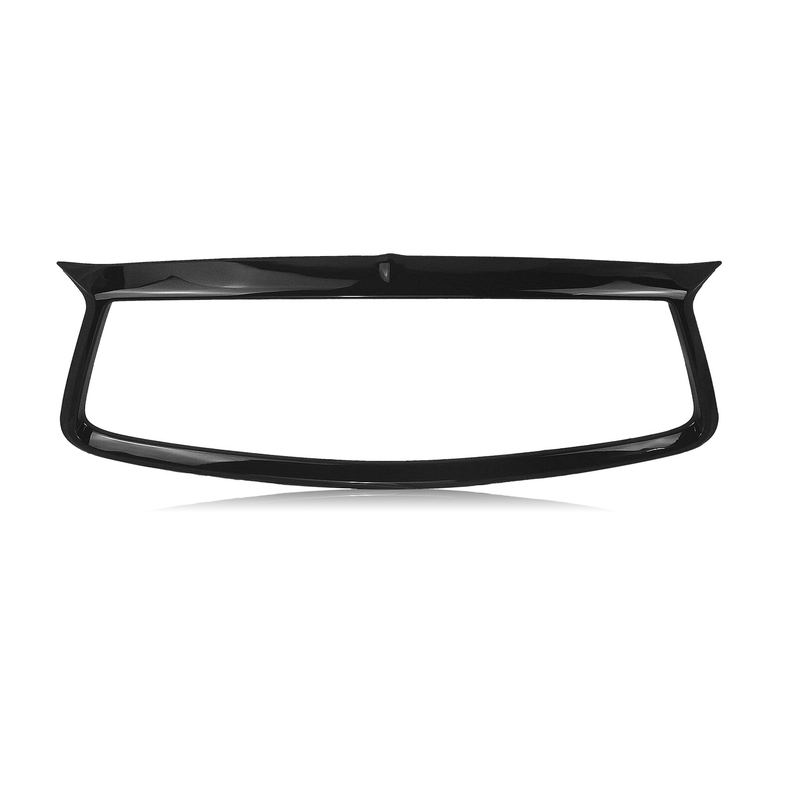 Front Grille Cover Trim Overlay For Infiniti Q60 Coupe 2017-2022 18 Gloss Black