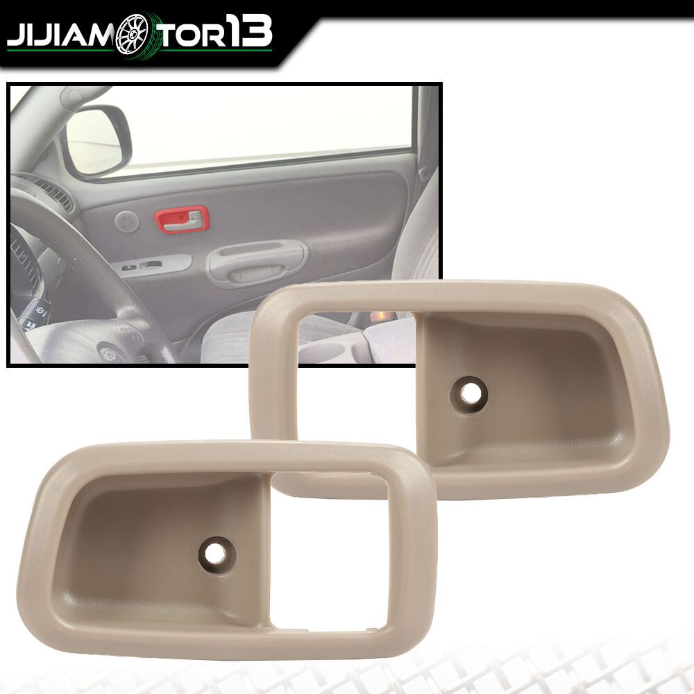 Interior Door Handle Trim Front Left&Right Fit For 2000-2006 Toyota Tundra Beige