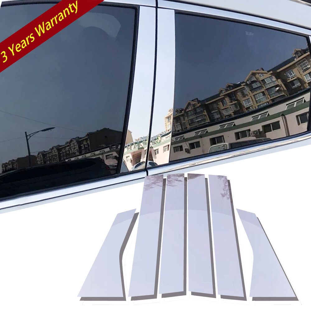 6pcs Chrome Pillar Post for Honda Accord 2018-2021 Door Window Trim Cover