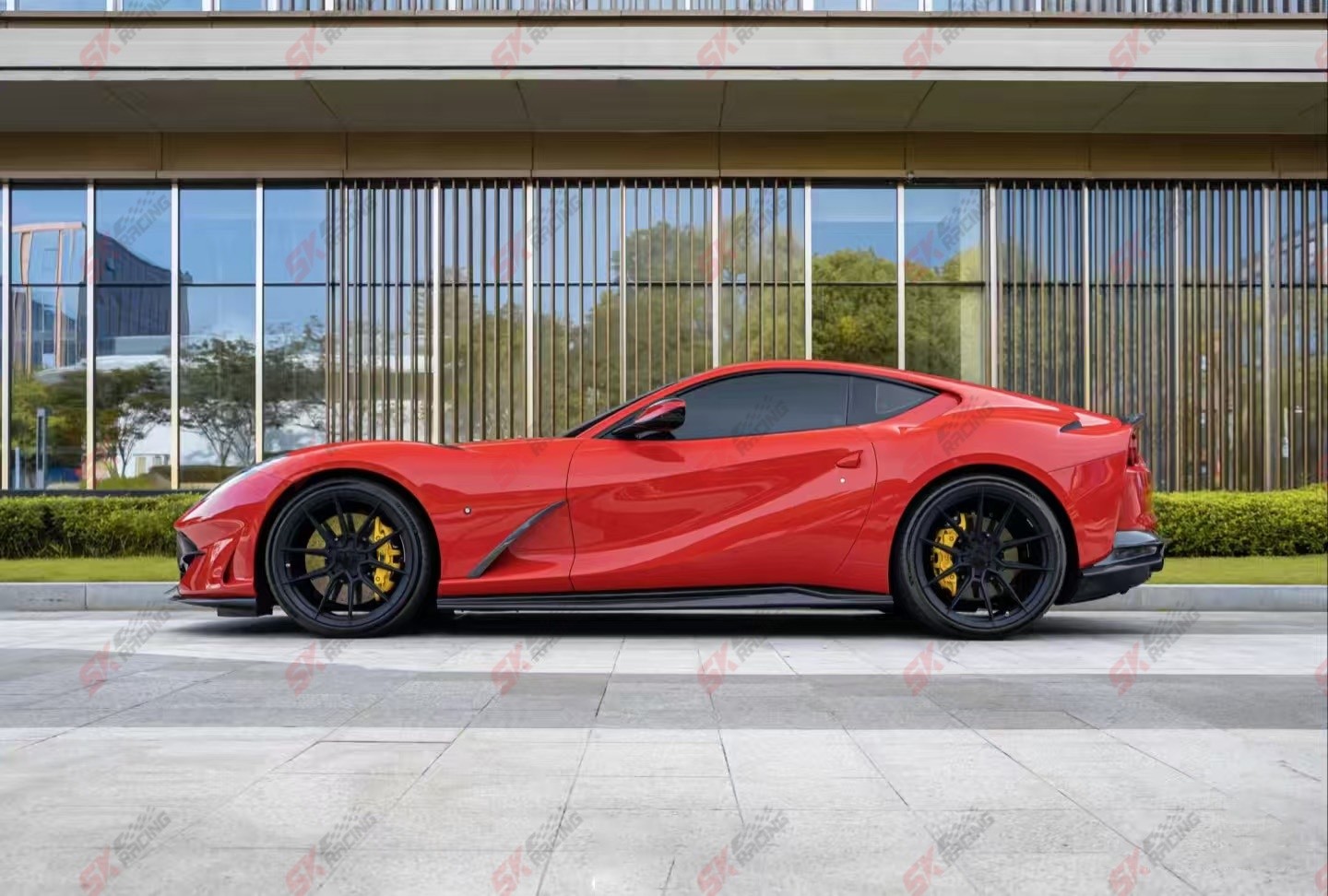 Dry Carbon Fiber Front Rear Lip Spoiler Wing Kits Fits Ferrari 812 Superfast GTS