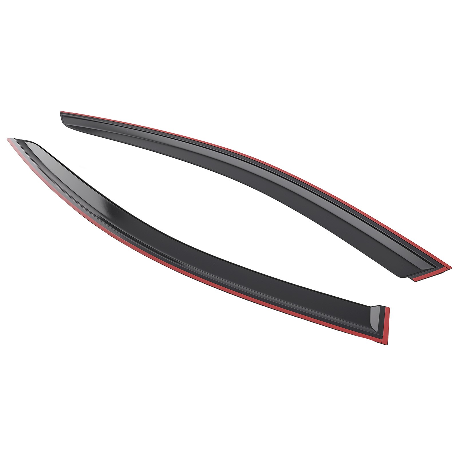 Window Rain Guard Vent for Hyundai Santa Fe 2019-2023 Left Right Black 4Pcs