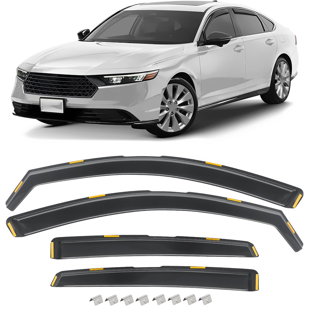 For 2023-2026 Honda Accord In-Channel Smoke Rain Guards Window Visors Vent Shade