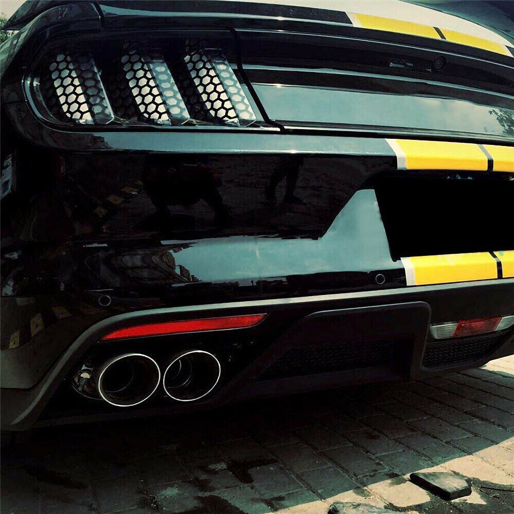 Car Tail Light Rear Taillight Black Decal Lamp Cover Universal Honeycomb Sticker