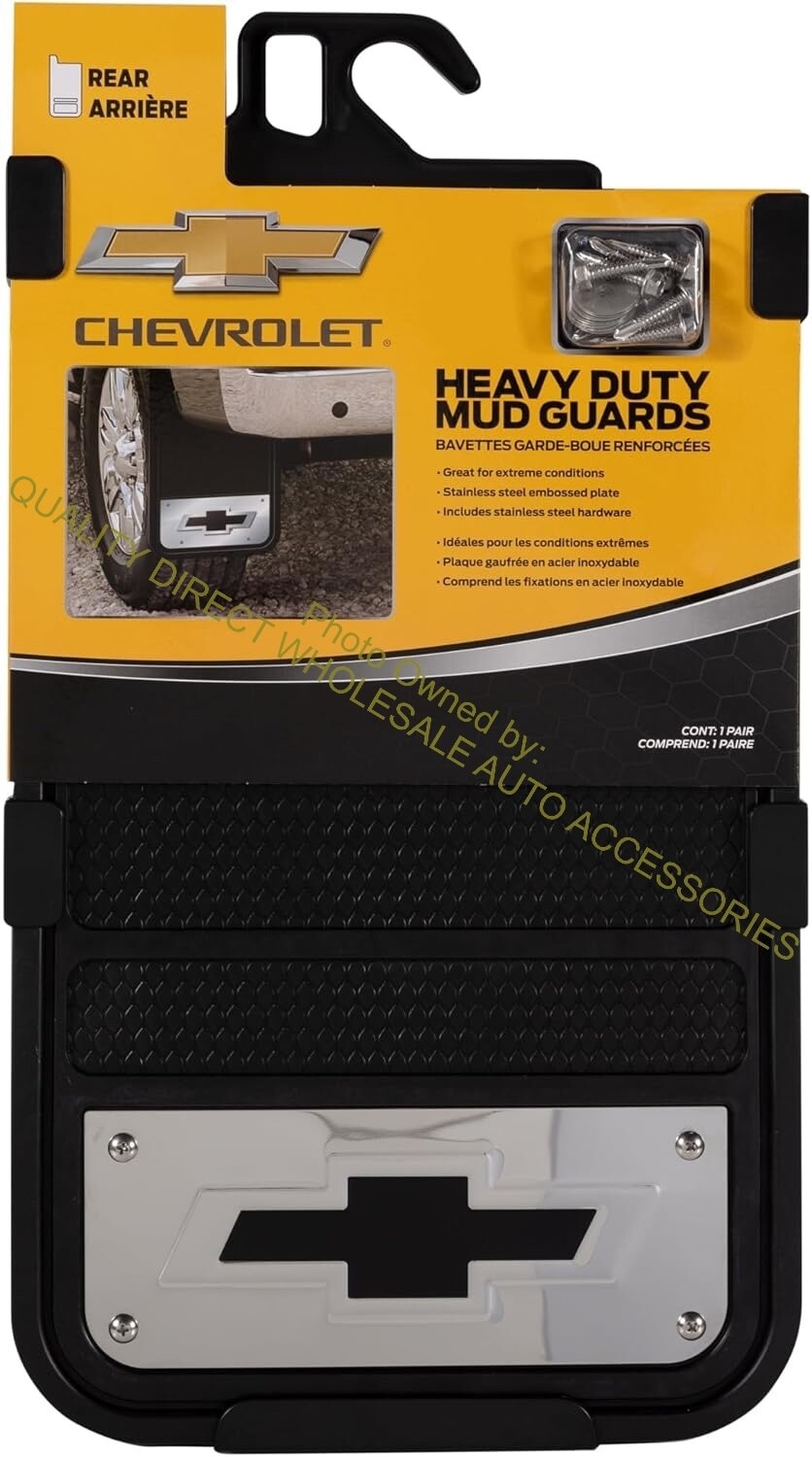 Chevrolet Steel Plated Chevy Rear Splash Guards 12″ x 23″ Mud Flaps Mudflaps