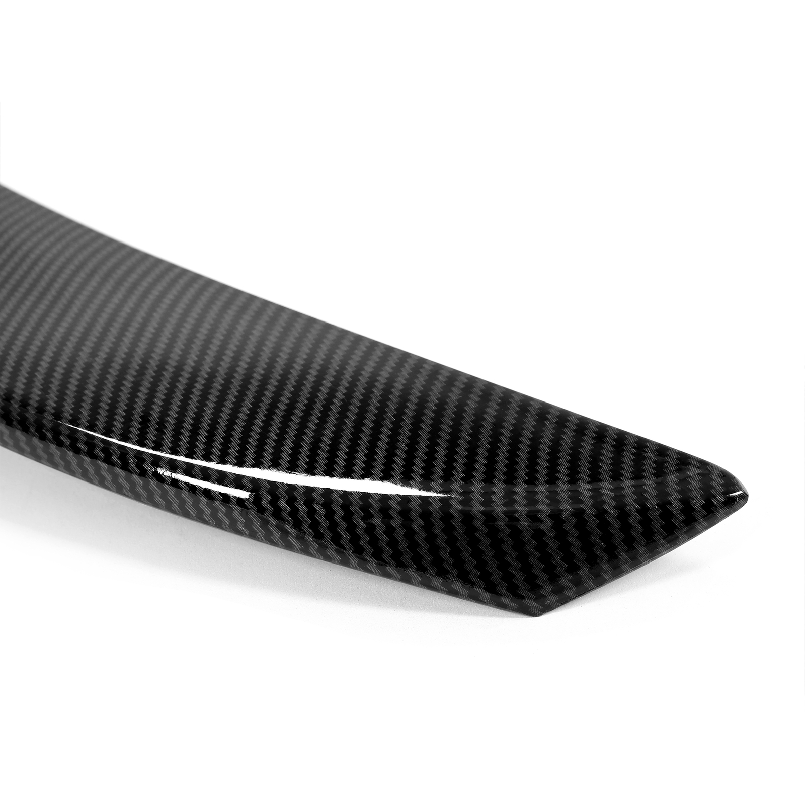 For Tesla Model 3 2017-2023 Rear Trunk Lip Spoiler Carbon Fiber Look Duck Tail