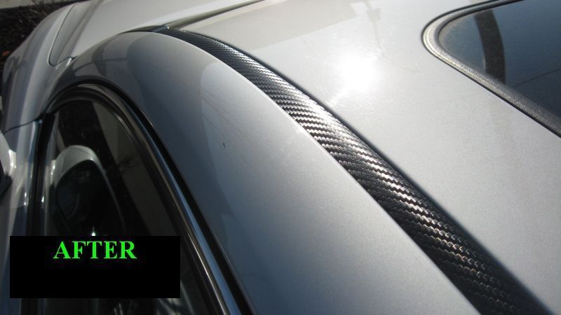 MWMotors CARBON FIBER ROOF TRIM MOLDING FOR KIA MODELS 2PC 5YR WARRANTY