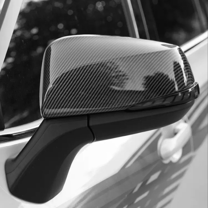 For Toyota Highlander 2020-2026,Carbon Fiber Side Mirrors Rearview Cover