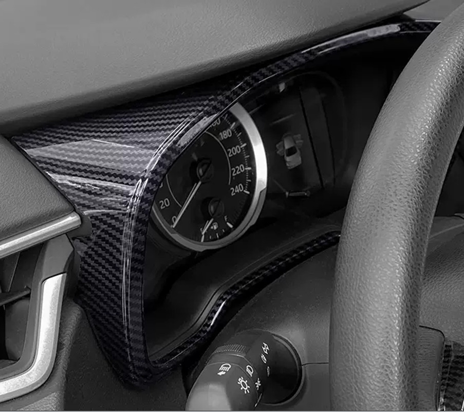 For Toyota Corolla 2019-2024 Carbon fiber ABS Dashboard decor frame Trim