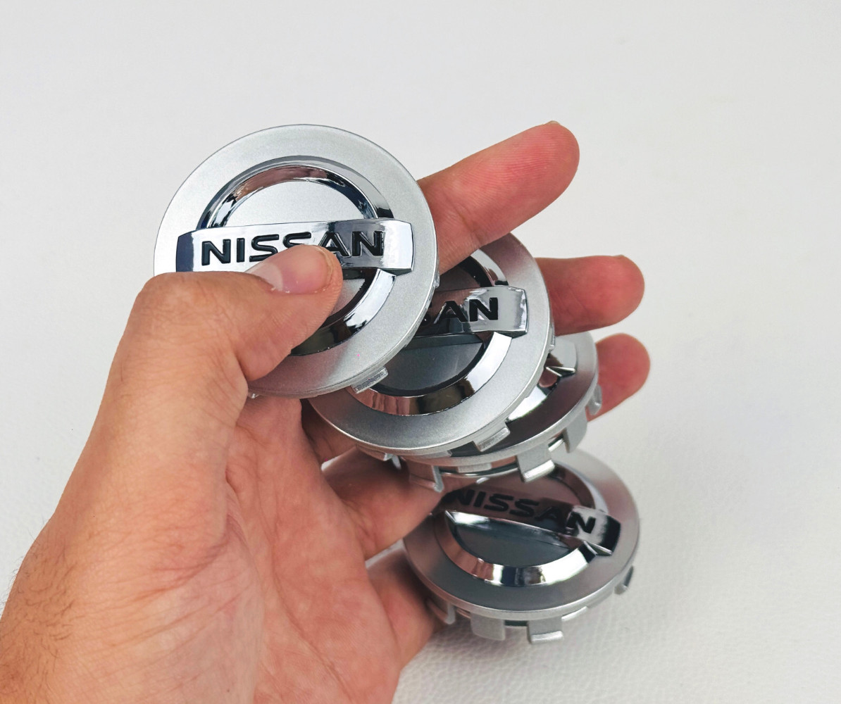Set 4 Silver Wheel Center Caps 54mm 40343AU51A for Nissan Altima Maxima Murano