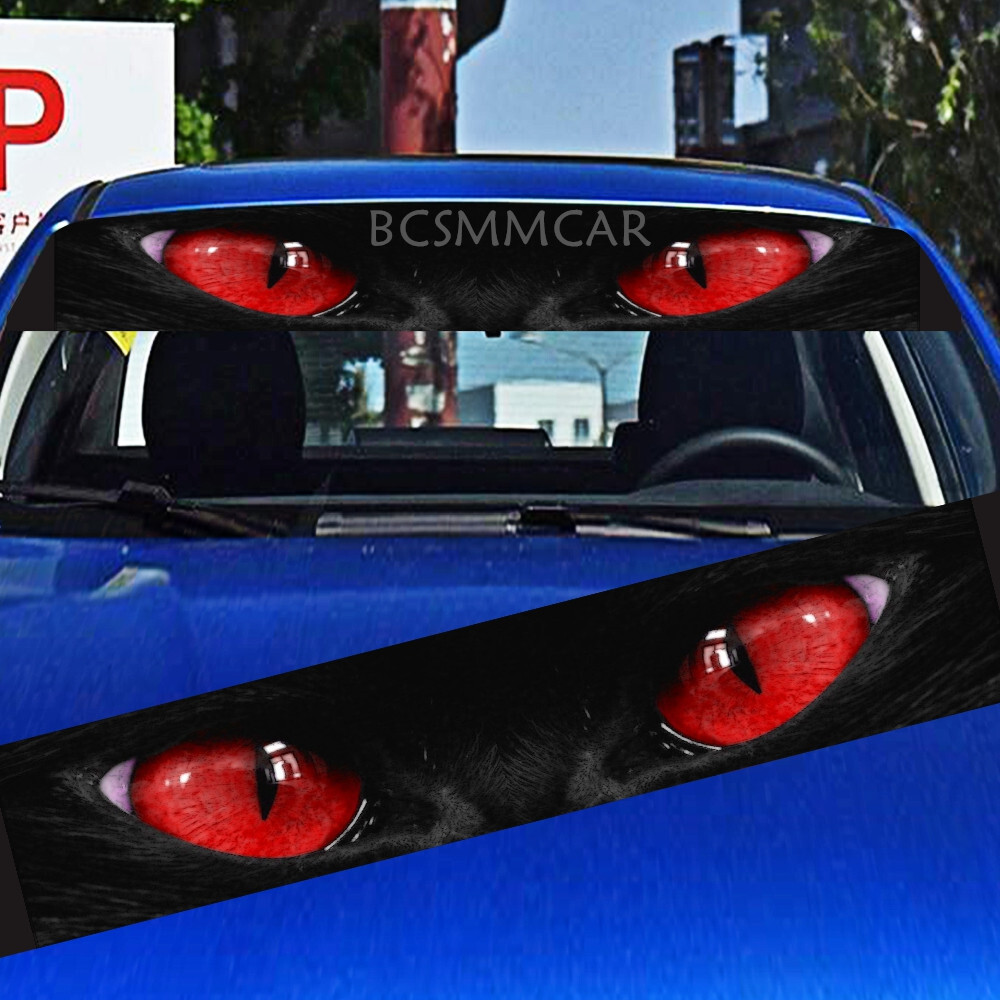 Car Front Rear Window Sticker DIY Wrap Body Cover Decal Sunshade Strip Vinyl