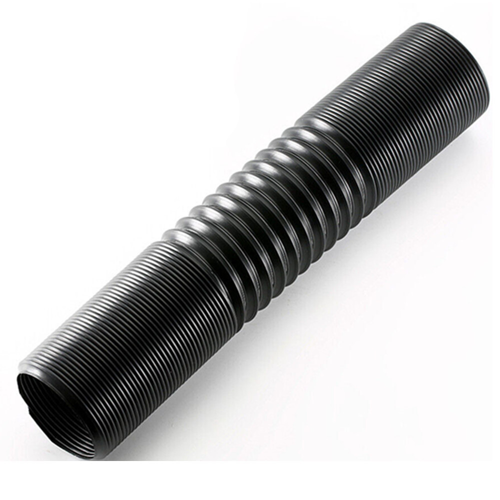2.5in Cooling Extendable Cold Air Intake Flexible Hose Pipe Tube 63mm Kit Black