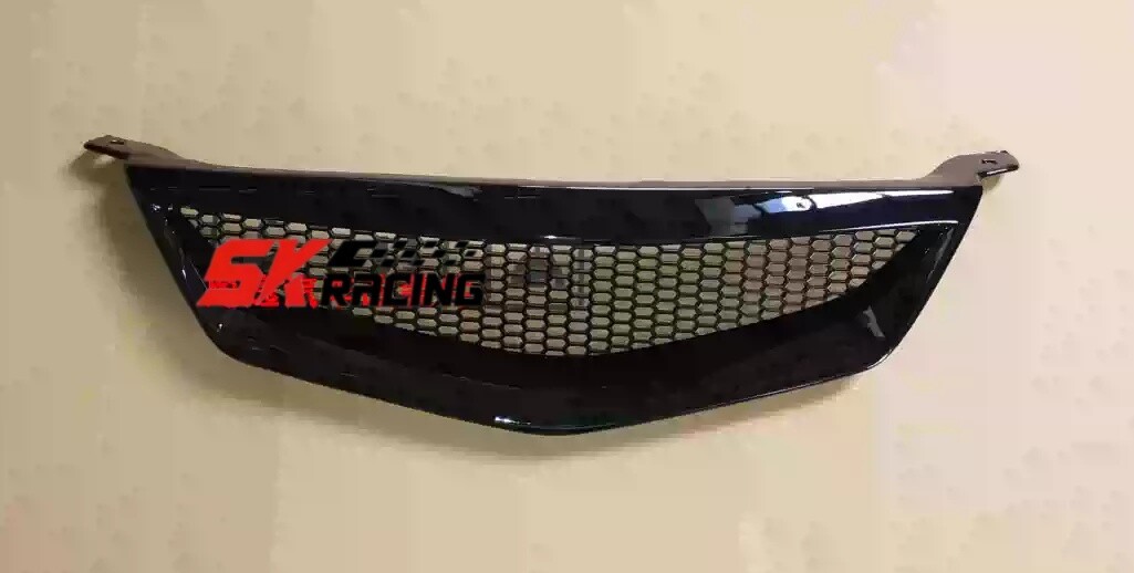 ABS Carbon Fiber Look/Glossy Honeycomb Mesh Front Hood Grill Grille For Mazda 6