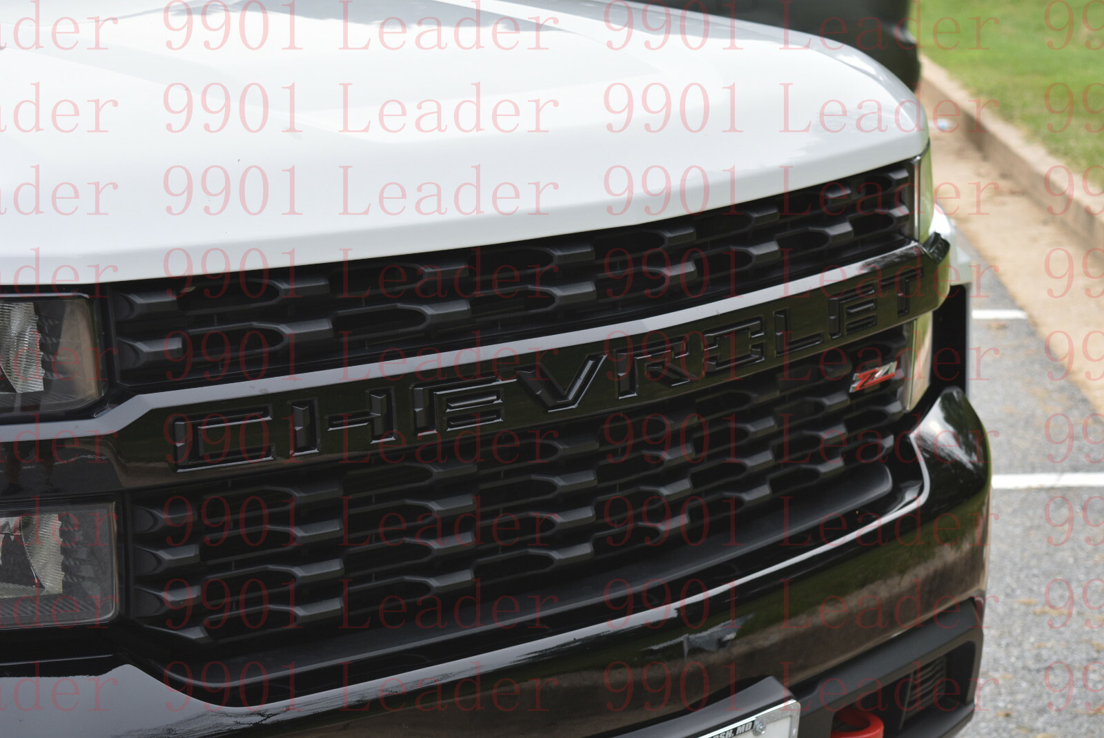 2019-2022 front grille letter inserts Fit Silverado 1500 Custom Matte Black