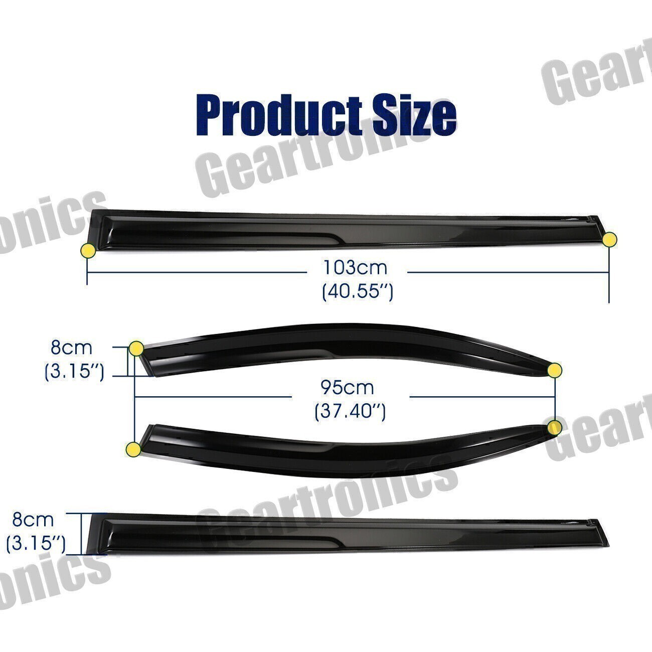 For Toyota Sienna 2011-2019 Window Visor Rain Guard Deflector Vent Sun Shades*