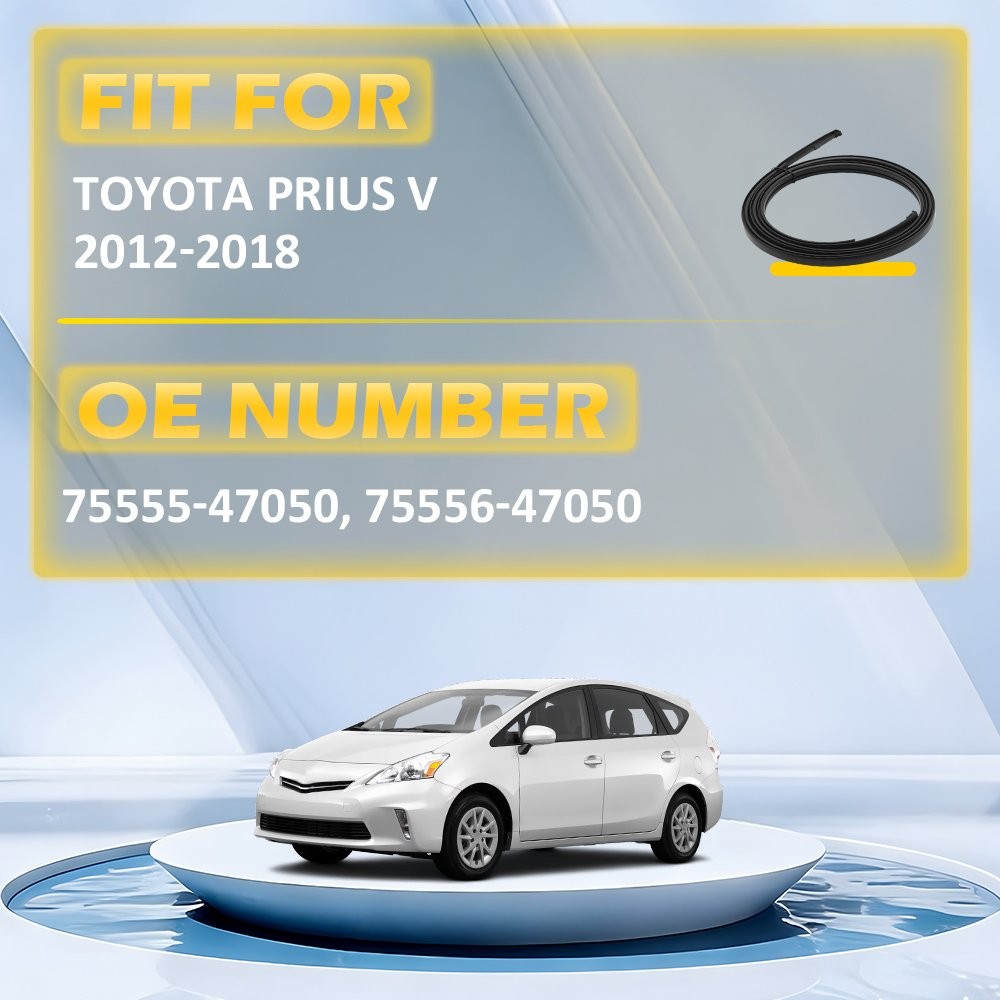Left & Right Roof Trim Molding Kit Sealing Strip For Toyota Prius V 12-18 2-20X