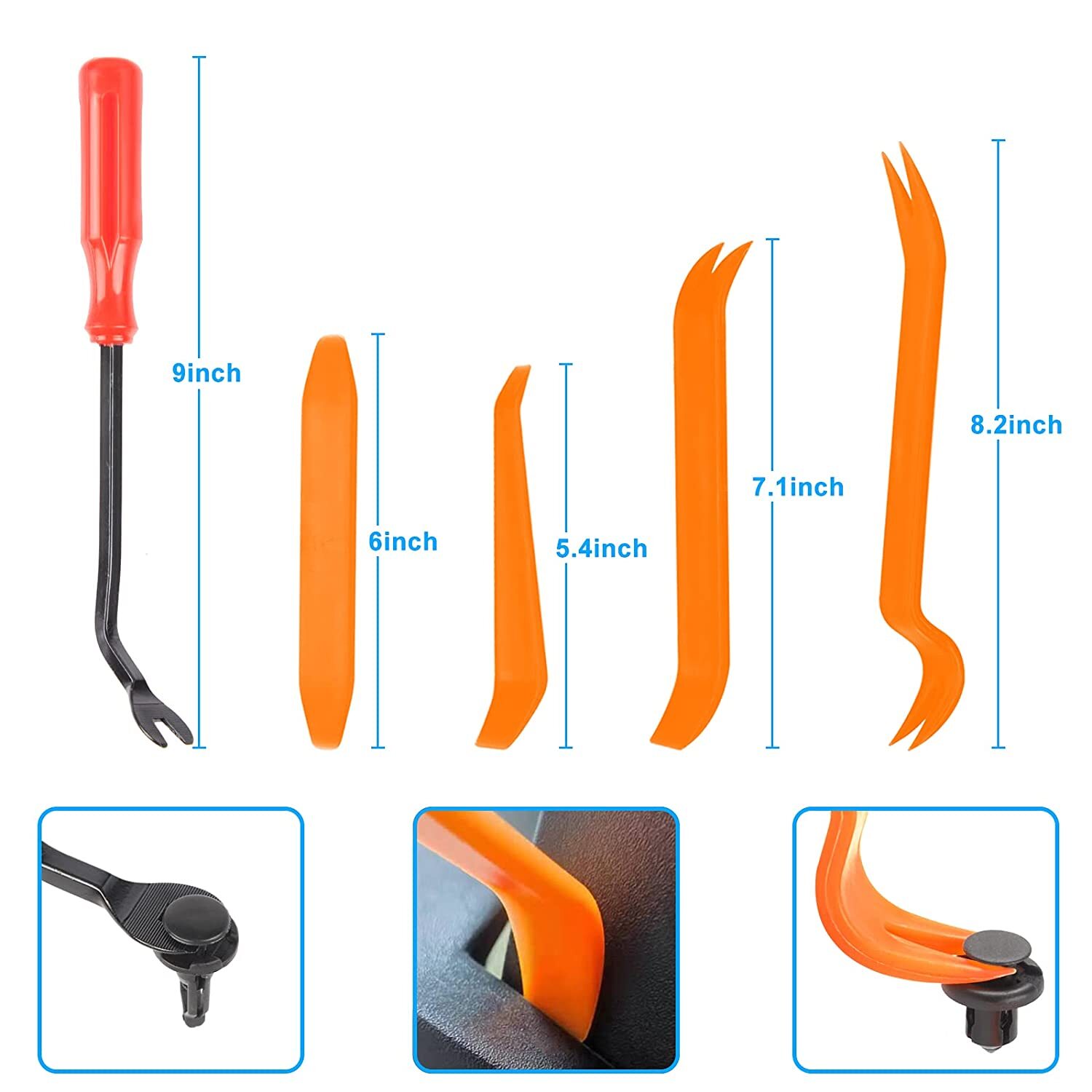 620PCS Car Body Retainer Clips Auto Fasteners Push Trim Pin Rivet Bumper Kit