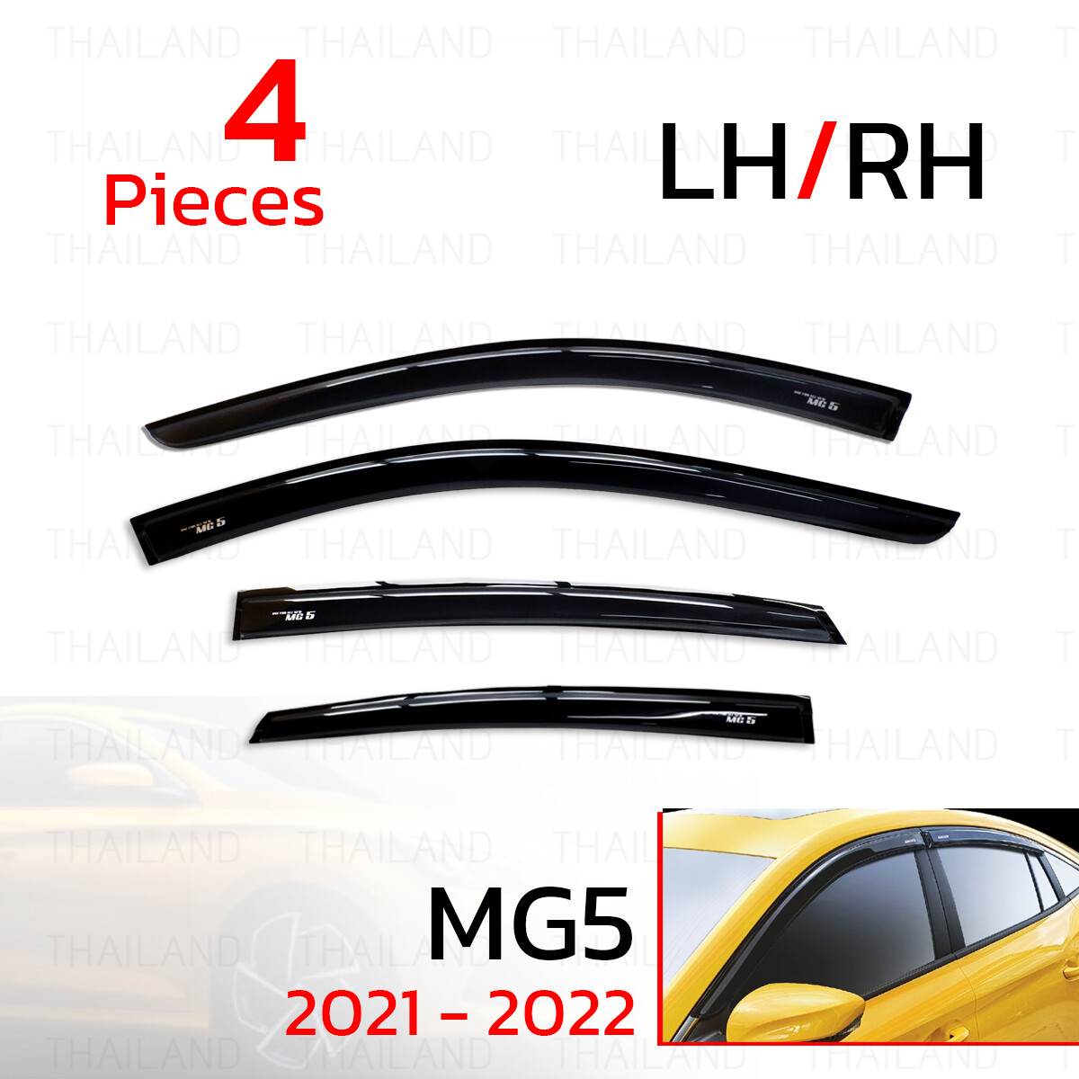 For MG MG5 MG 5 Sedan 2021 22 Window Sun Visor Rain Guard Deflector