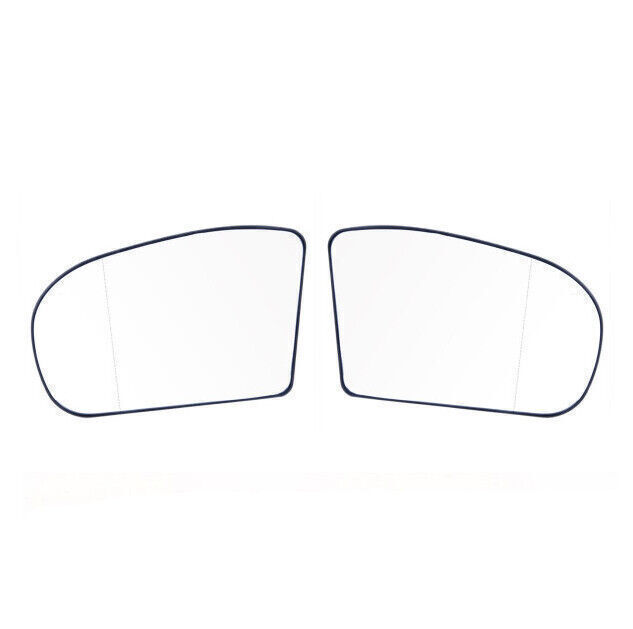 2 NEW Clear Mirror Heated Glass for Mercedes Benz E/C-Class W211 W203 2003-2006