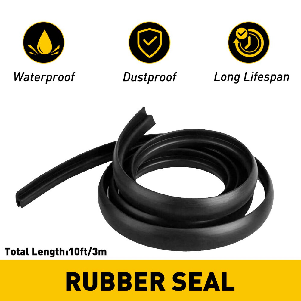 H-Shape Rubber Seal Car Truck Door Window Trim Hollow Weather Strip Replace Kits