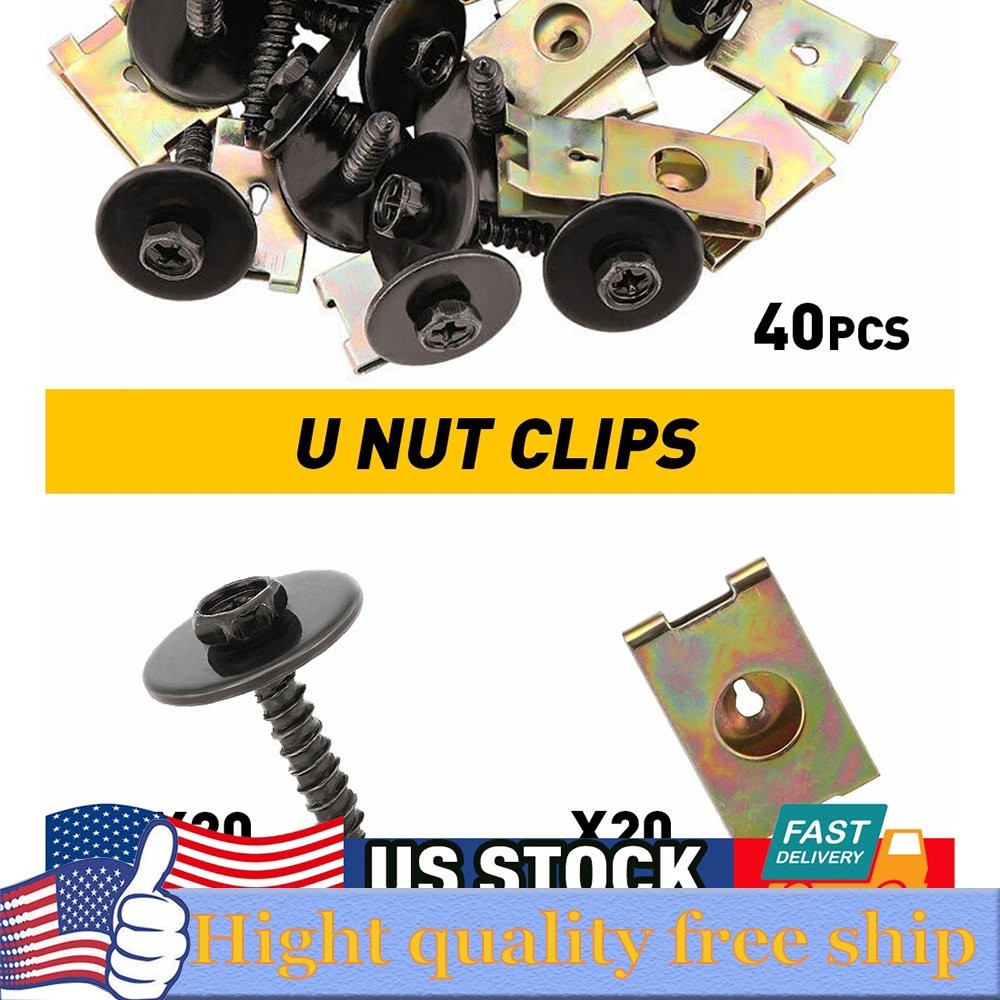 For BMW E46 E81 E87 E82 UNDERTRAY CLIP SCREWS ENGINE UNDER COVER SPLASH GUARD US