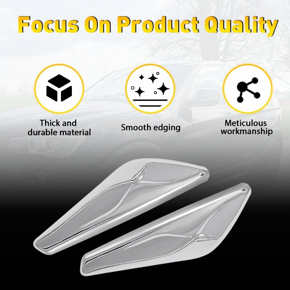 New Fender Trim Finisher Chrome Front Left Right For X4 X3 F25 F26 2015-2017 BMW
