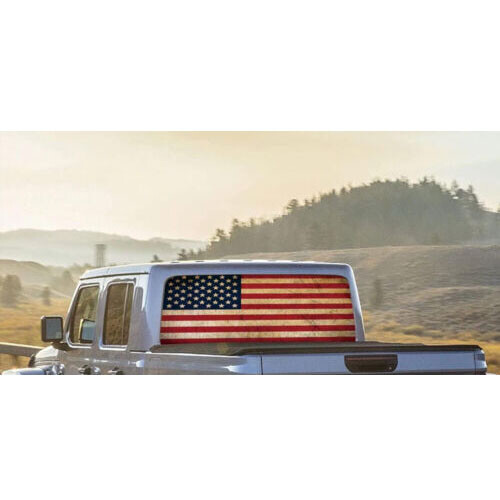1pc Car Rear Window Windshield Graphic Vinyl Decal Sticker For Truck Pickup