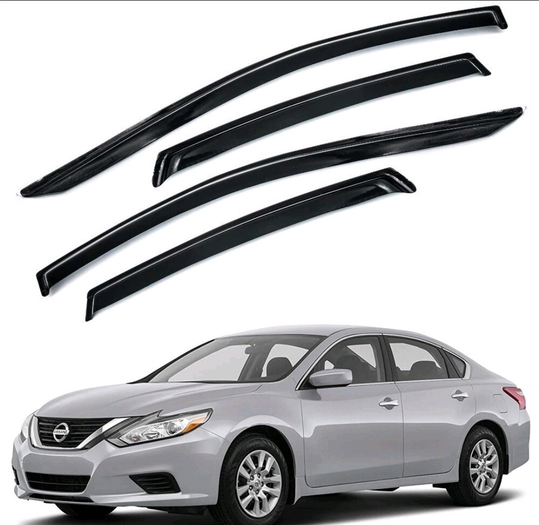Fits 13-18 Nissan Altima Sedan Window Visors Rain Sun Guard Vent 4 Pieces Set