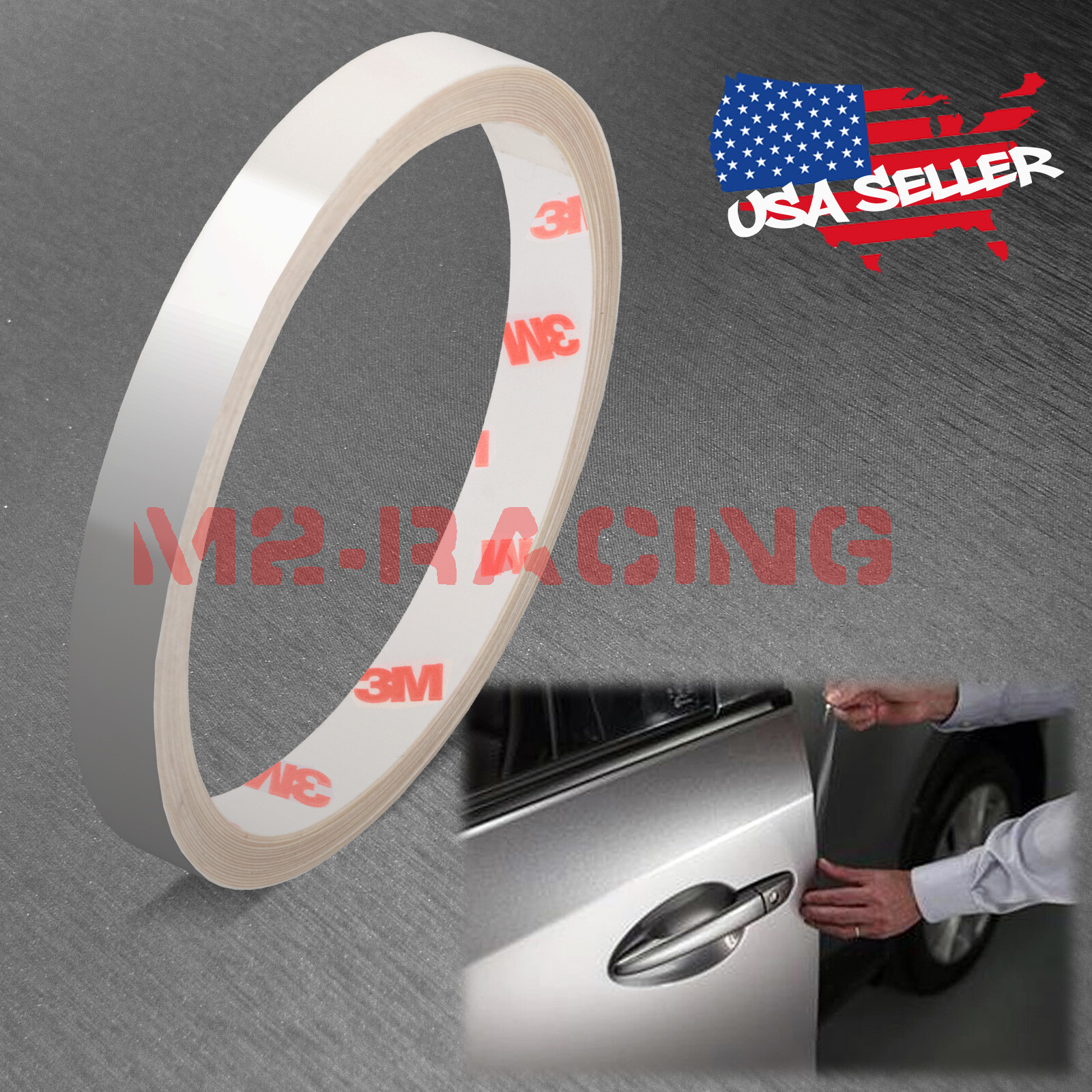 2Pcs Genuine 3M Clear Scotchgard Car Paint Protector Door Edge Guard Guard Trim