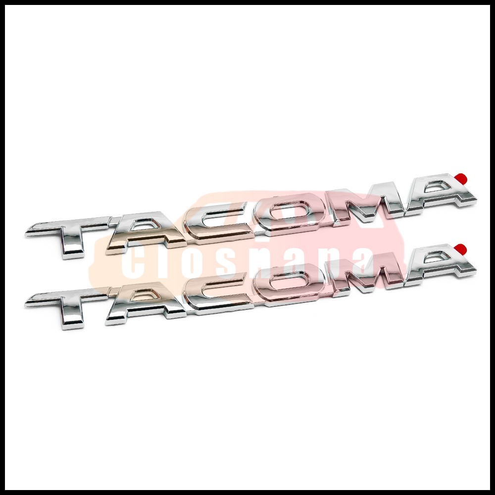2pcs Chrome Letter Tacoma Side Door Emblem Badge Decoration For 2005-2015 TACOMA