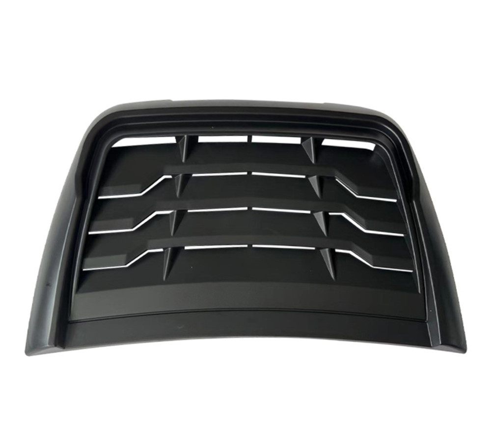 Matt Black Front Car Hood Air Flow Vent Cover Scoop Decorative Trim For Bonnet