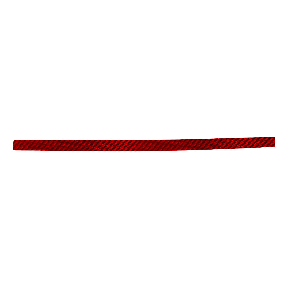 Red Carbon Fiber Interior Console Dashboard Cover Trim Strip For Toyota Hilux