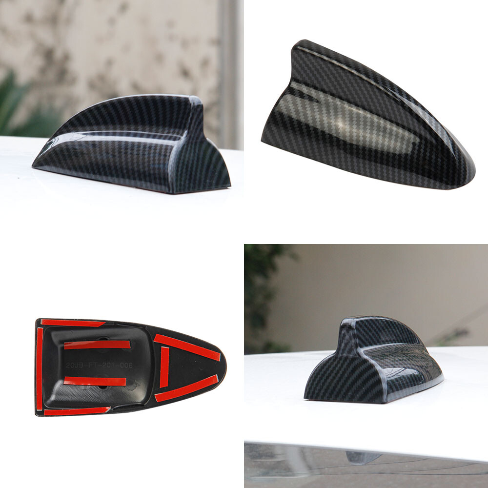 Carbon Fiber Style Roof Antenna Shark fin Shape Cover Trim for Dodge Charger