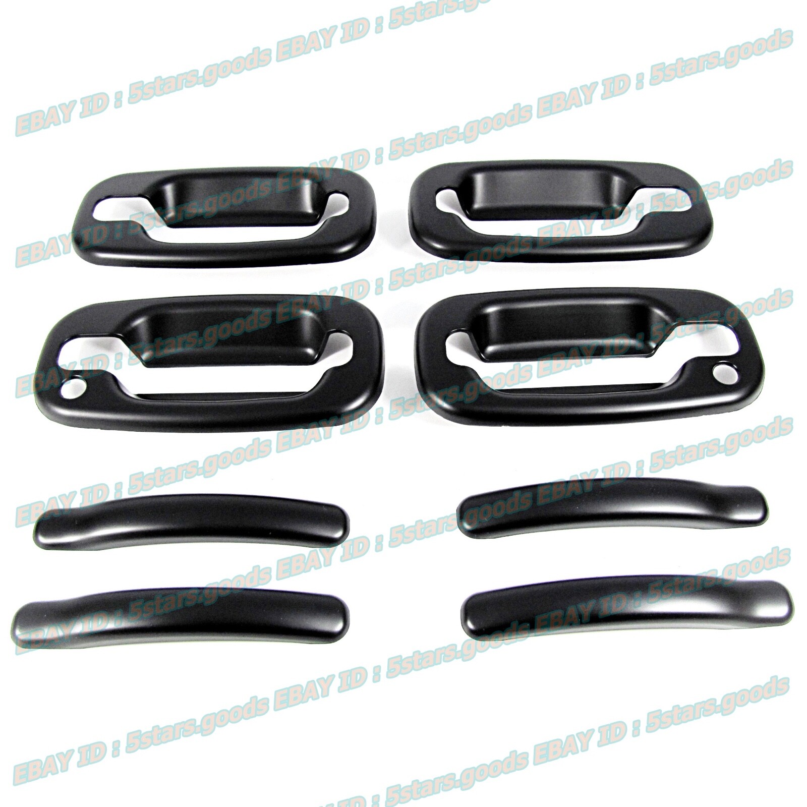 Matt Black Upgrade Covers Trims For 00-06 Chevrolet Chevy Tahoe Side Door Handle