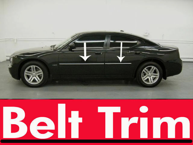For Dodge CHARGER Chrome Body Side Molding Trim Kit 2006 2007 2008 2009 2010