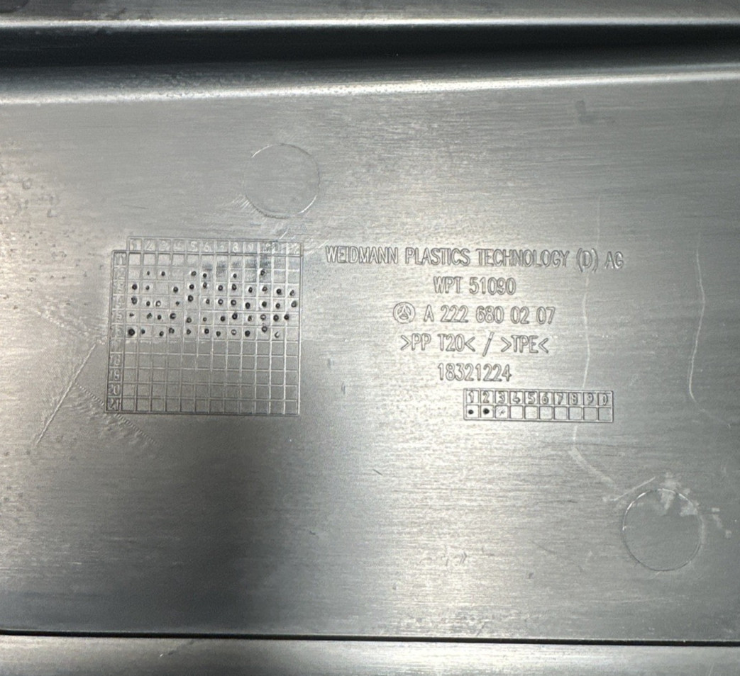 2014-2020 Mercedes S550 S63 Engine Compartment Cover Set OEM 2226800207