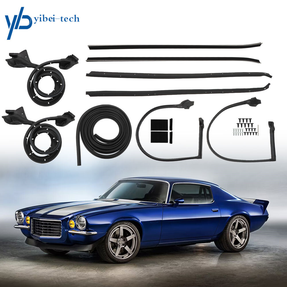 For 1970-1981 Camaro Firebird Weatherstrip Seal Kit Door Window Sweep Roofrail