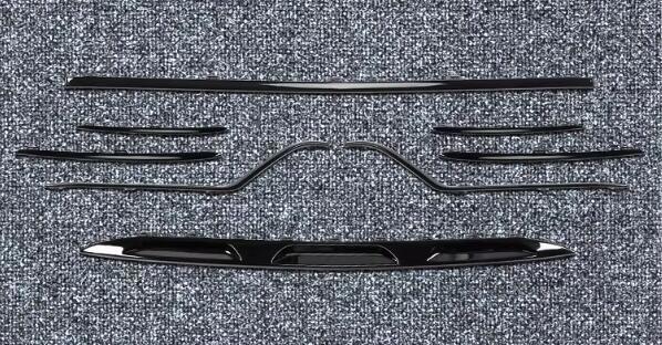 For Benz GLE-Class W167 2020-24 Gloss Black Front Bumper Grille Lower Strip Trim