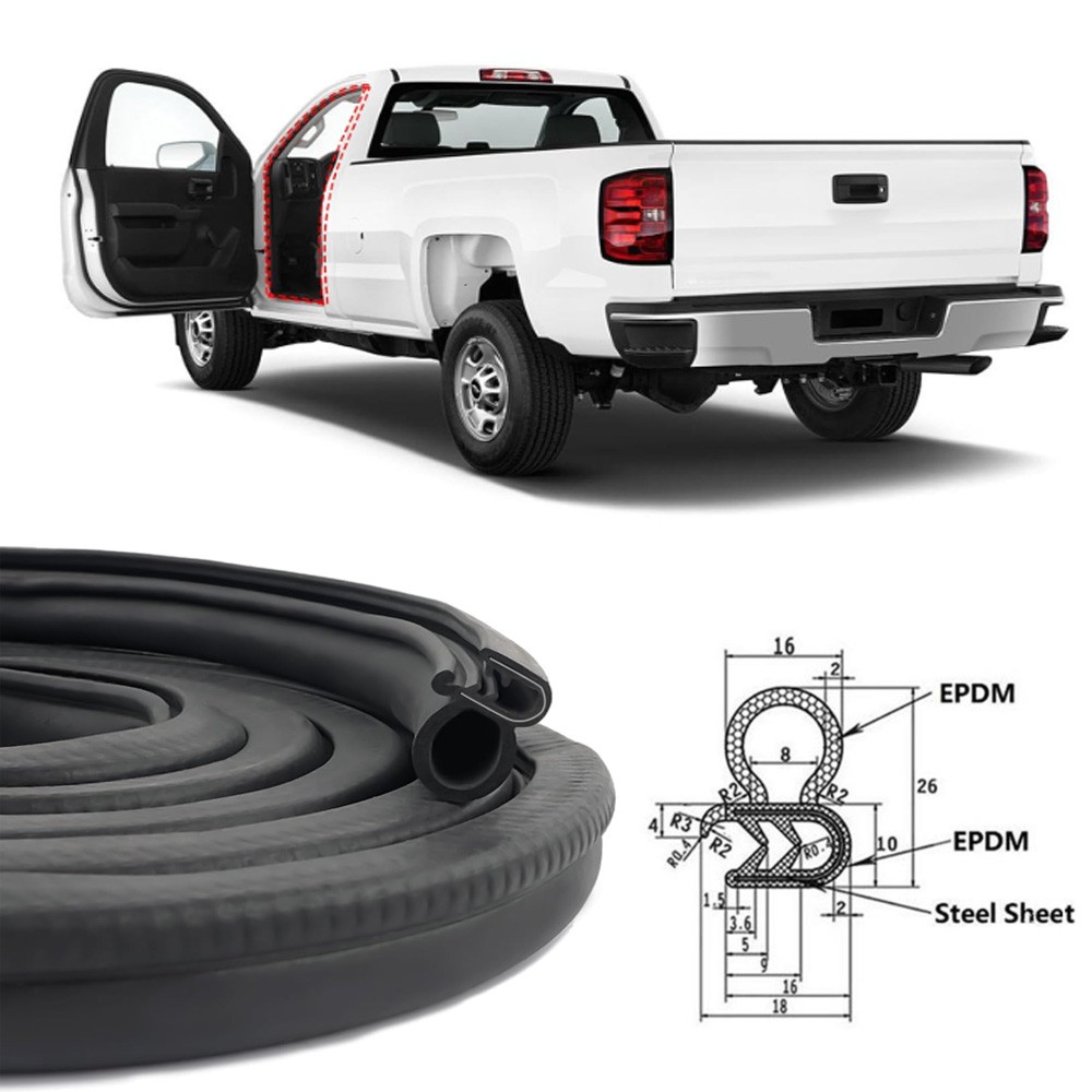10FT Front Left or Right Door Seal Weather Strip Rubber For Toyota Tacoma Tundra