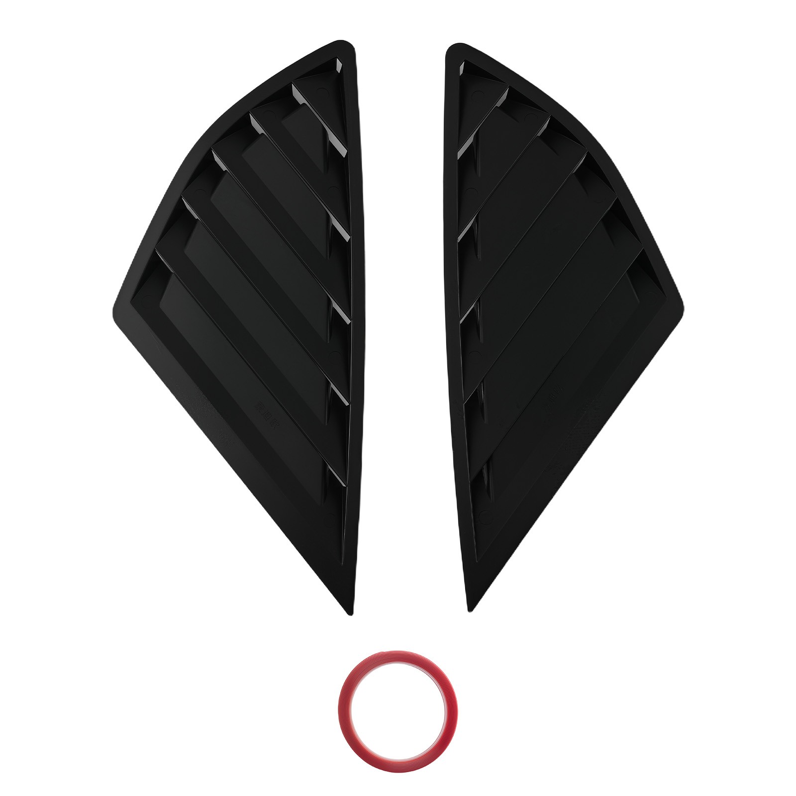 Black Window Louvers ABS for Ford Fusion Mondeo 2013-2020 Gloss Painted