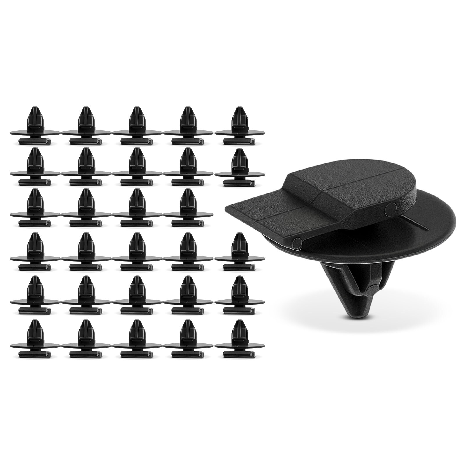 30Pcs 8mm Nylon Wheel Arch Trim Molding Clips Retainer for Mini Cooper 2002-2015
