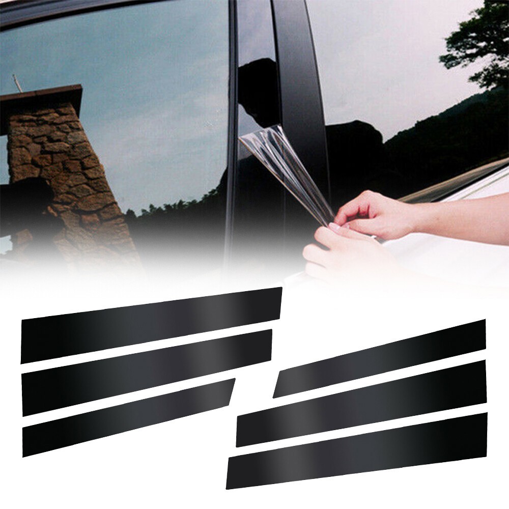 For 2007 2008 2009 2010 2011 HONDA CRV CR-V Pillar Post 6pc Window Door Trim