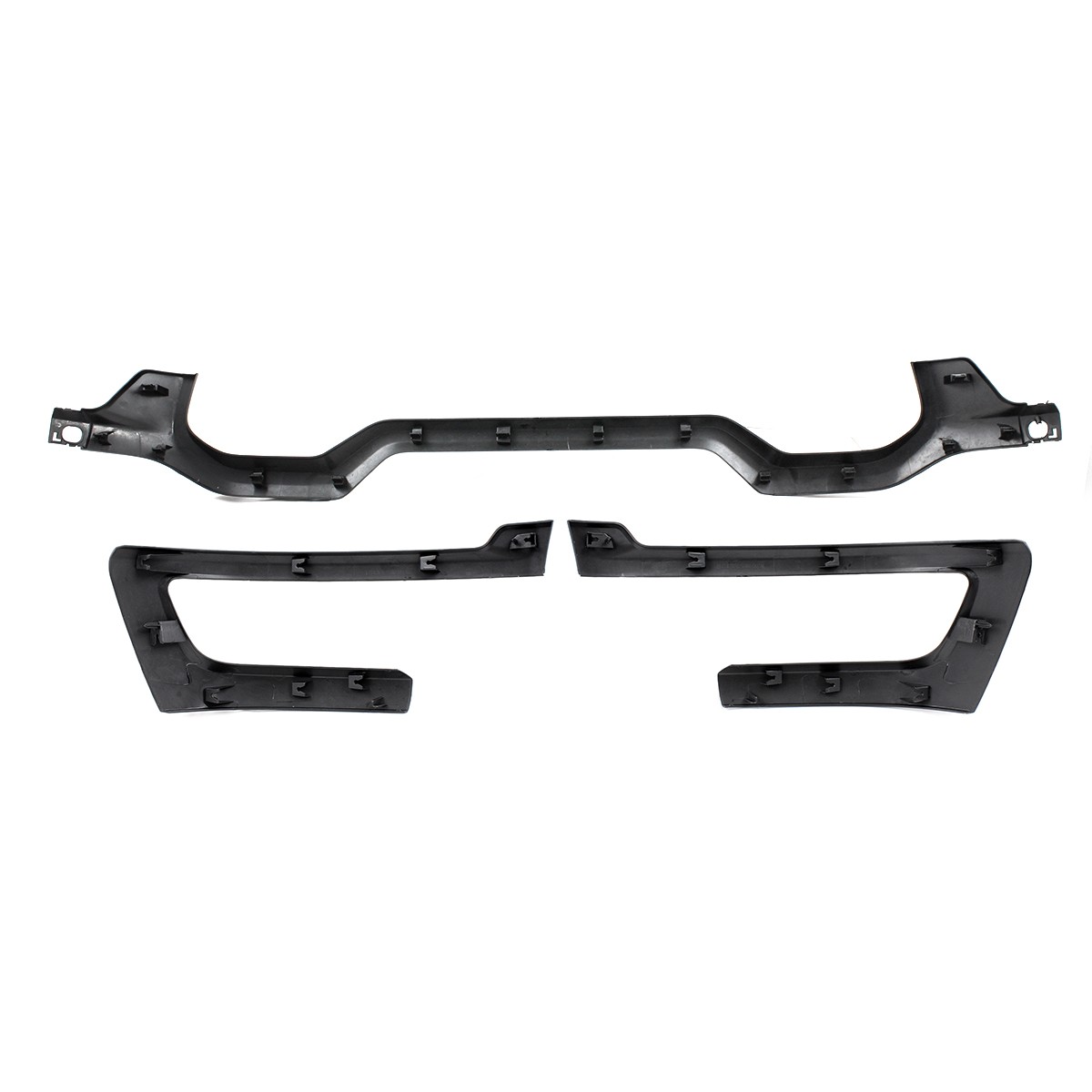 Diamond Black For RAM 2500 3500 2025-2026 Front Grille Lower Molding Trim 3PCS